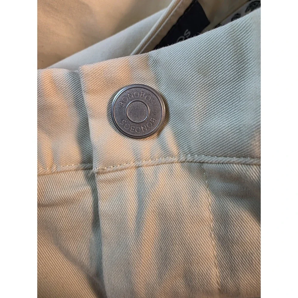 Bonobos Men's Chino Pants 34x30 Yellow Slim Fit Flat Front Casual